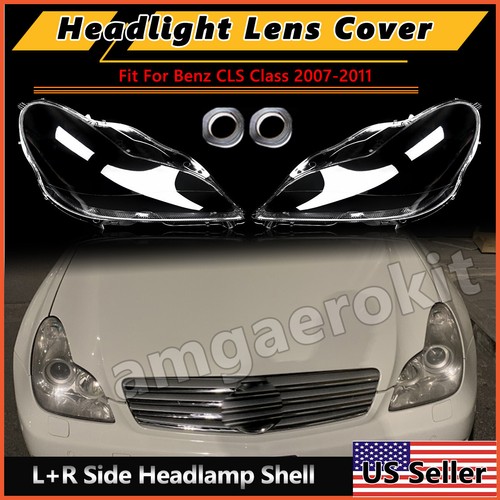 Pair headlight headlamp lens - headlamp,