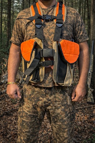Upland bird hunting vest with - bird,