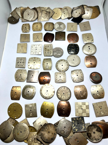 Vintage antique watch dial lot