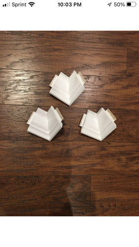 Crown molding corners low - crown,