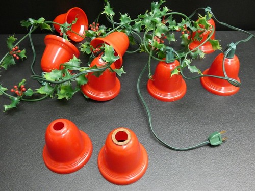 Vintage christmas red bell - vintage,