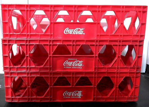 Vintage red plastic - red,