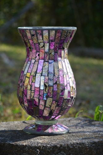 Large purple design - purple, mosaic