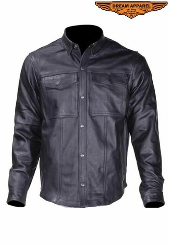 Men motorcycle collared - men's,