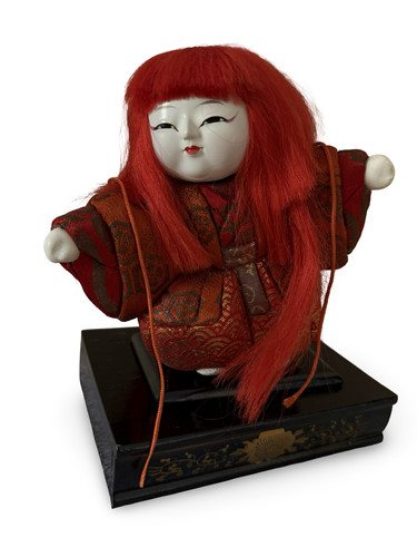 Vintage japanese kimekomi - vintage, red