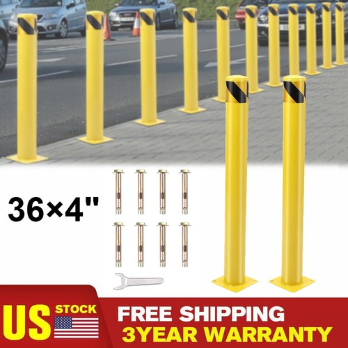 2pcs safety bollard high - bollard, 36"