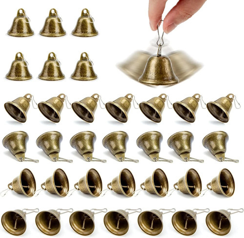 Craft bells 34pcs bronze - 34pcs,