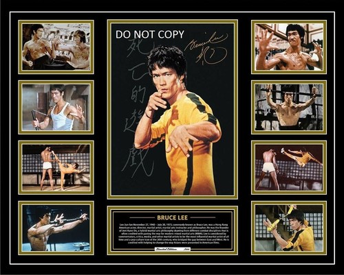 Bruce lee autographed 8x10 - bruce,