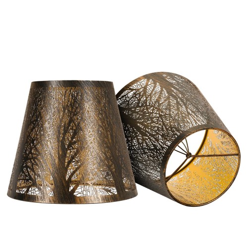 Small metal lampshade clip - metal, on
