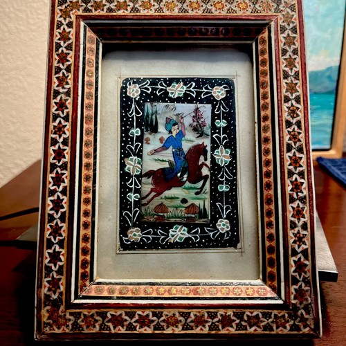 Vintage khatam kari framed - khatam,