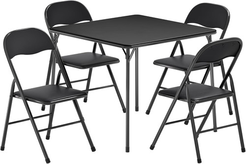 Folding card table and - and, chairs