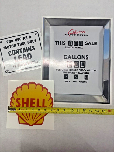 Shell gas pump vintage sticker - vintage,