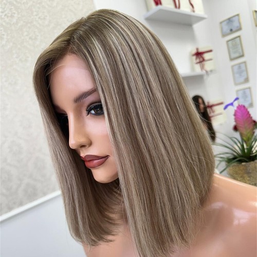 Balayage short bob cut ash - bob,