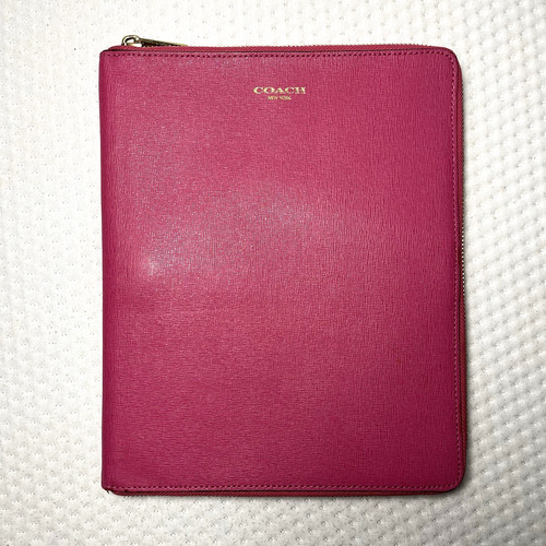 Coach pink zip - zip, around