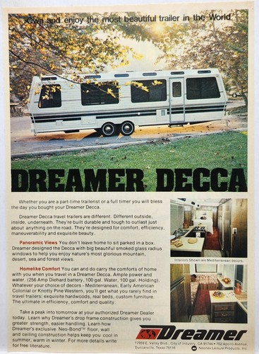 1978 dreamer decca camper - 1978,