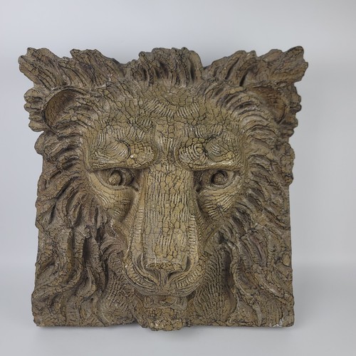 Vintage lion head - head, sculpture