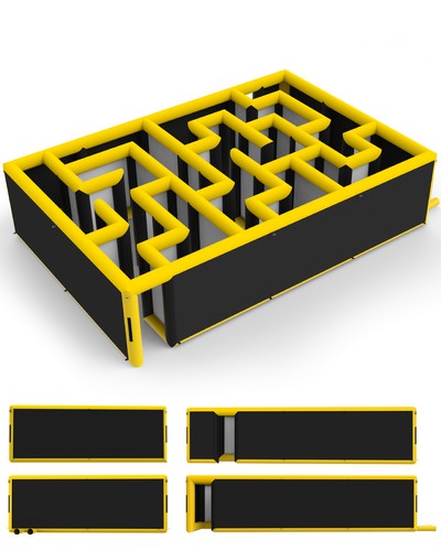 Inflatable maze 5x18x6 5ft - maze, 26.5x18x6.5ft