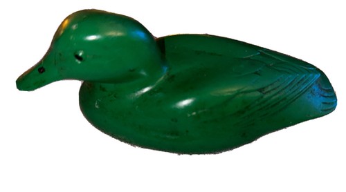 Wooden duck decoy - wooden, painted