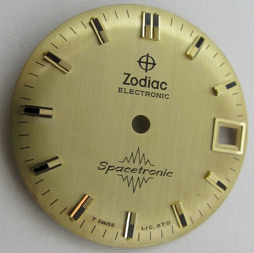 Zodiac spacetronic watch dial - spacetronic,