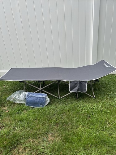 Camping cot gray foldable - camping,