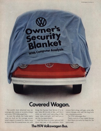 1974 volkswagen bus covered - bus:,