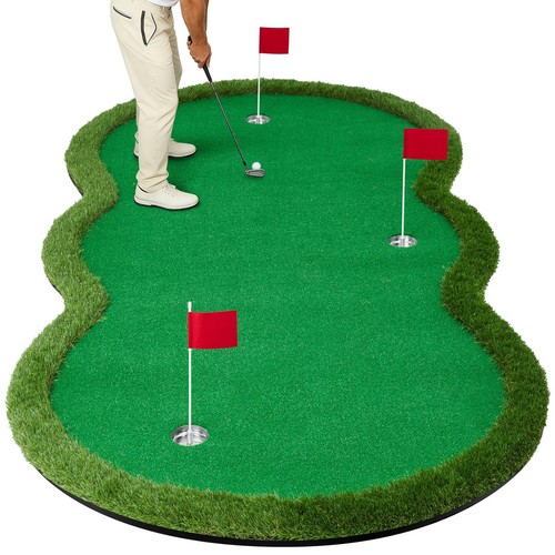 Golf putting green mat - green,