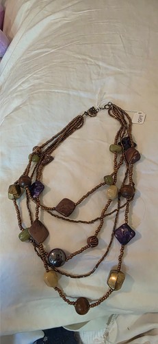 Multi strand necklace - , with