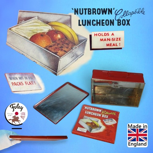 Vintage lunch box tin - vintage,