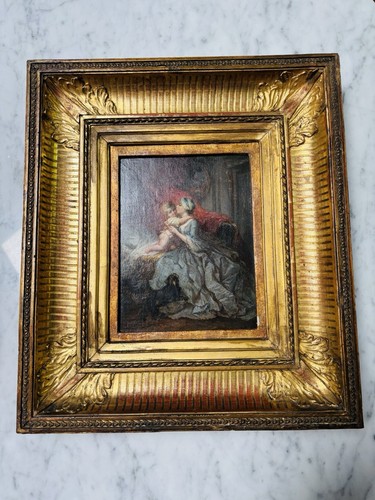 Fabulous antique french oil - fabulous,