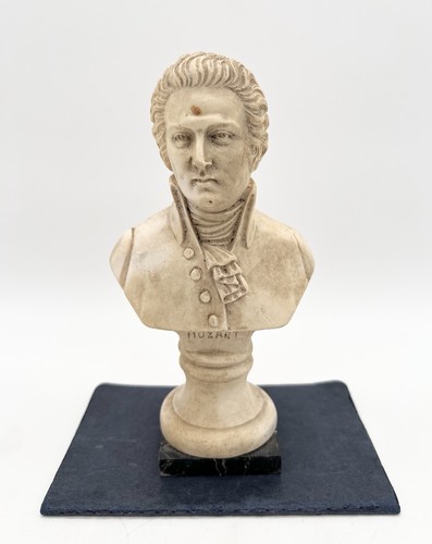Vintage mozart bust statue - bust,