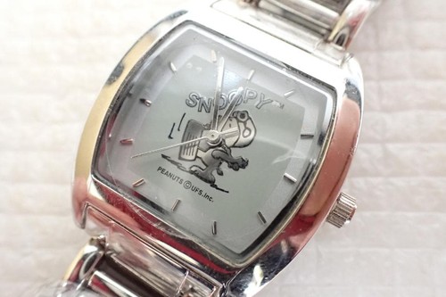 Snoopy wristwatch silver - silver, new