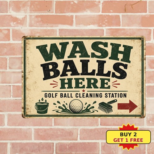Funny golf theme - theme, wash