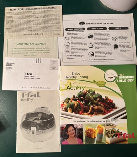 Fal actifry recipe - t-fal, book