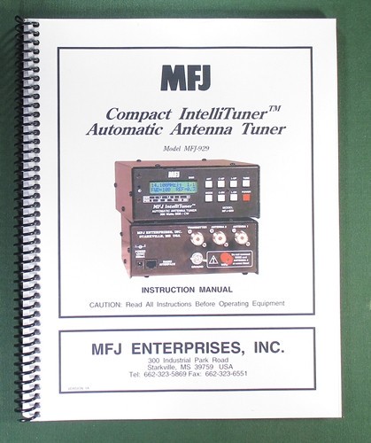 Mfj 929 auto antenna tuner - auto,