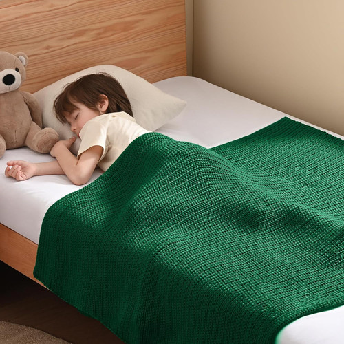 Kids knitted weighted blanket - kids,