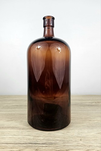 Vintage large amber brown - amber,