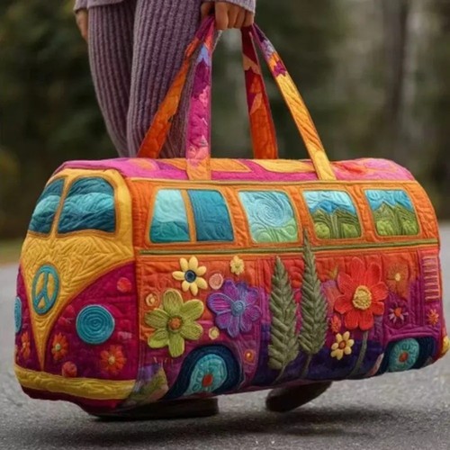Unisex boho quilted weekender - unisex,