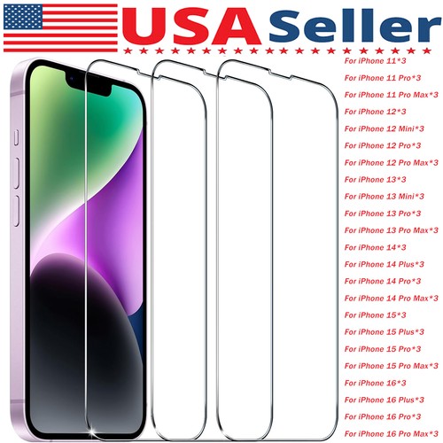 Tempered glass screen - 3x,