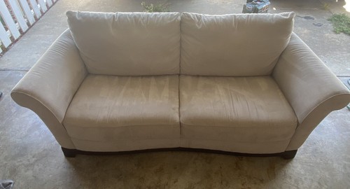 Micro fiber tan couch - tan,