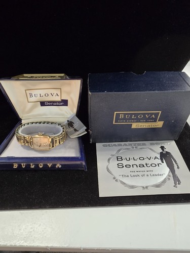 Bulova senator art deco mens - bulova,