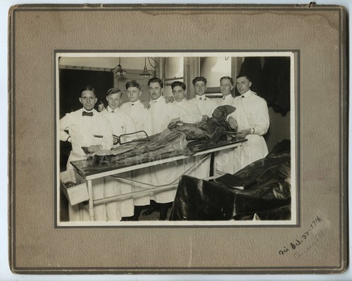 Antique 1916 anatomy students - antique,