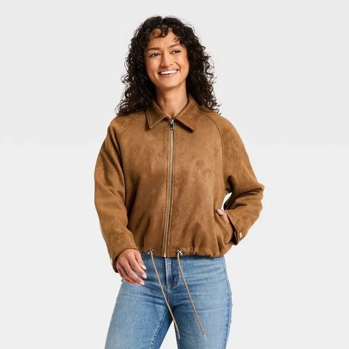 Women suede bubble bomber - women's,