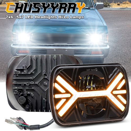 Pair black 7x6 5x7 led - pair,