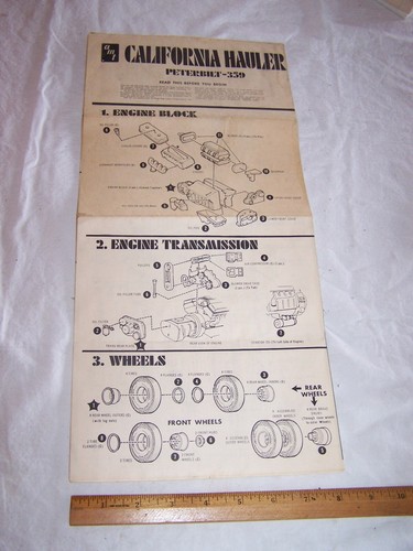 Amt instructions model truck - amt,