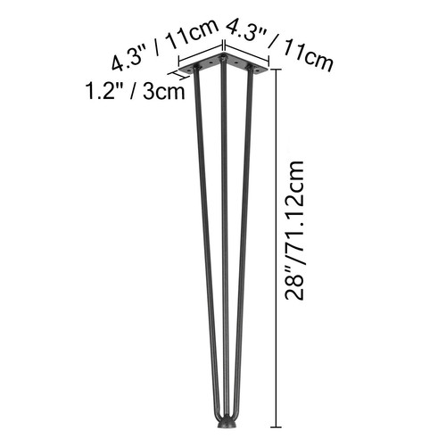 Table legs cast iron metal - table,