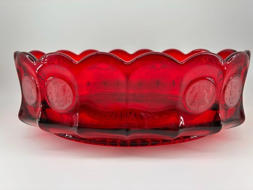 Fostoria ruby red coin - ruby,