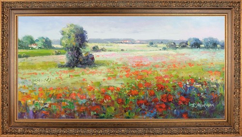 Framed original oil painting - framed,