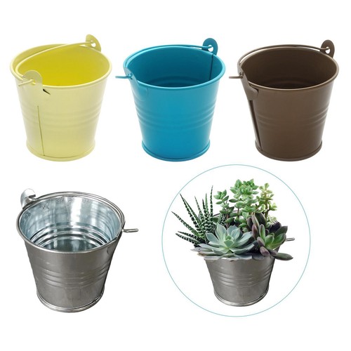 Metal buckets plant - buckets,
