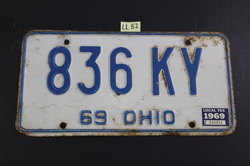 1969 ohio license plate - 1969,