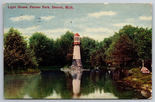 Vintage postcard detroit - vintage,